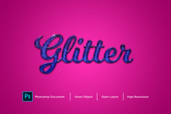 Download Glitter Text Effect Layer Style - Effect Collection