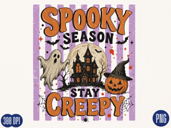 Download Spooky Season Stay Creepy PNG, Haunted - Png Collection