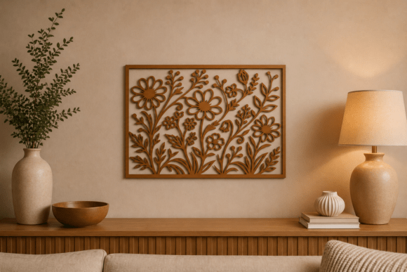 Download Floral Wall Panel SVG Laser Cut File - Laser cut file Collection