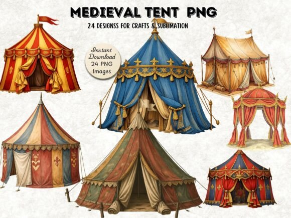 Download Medieval Tent PNG Bundle, Fantasy Tent - Png Collection
